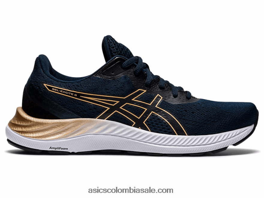 mujer Asics gel-excitar 8 de ancho azul francés/champán 20X82N3535