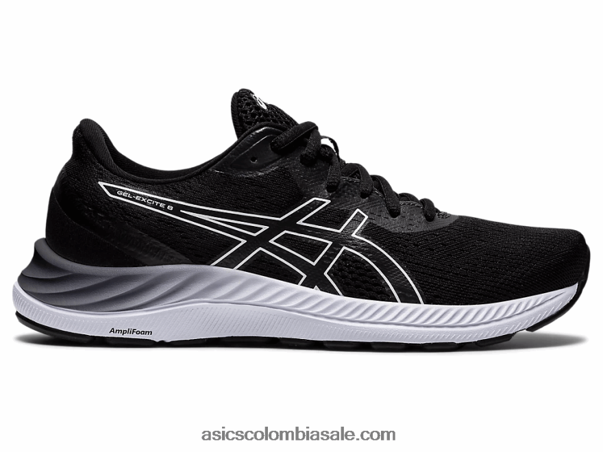mujer Asics gel-excite 8 blanco negro 20X82N3437
