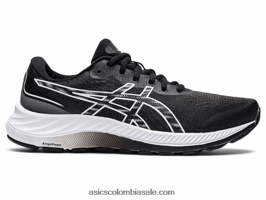 mujer Asics gel-excite 9 blanco negro 20X82N3235
