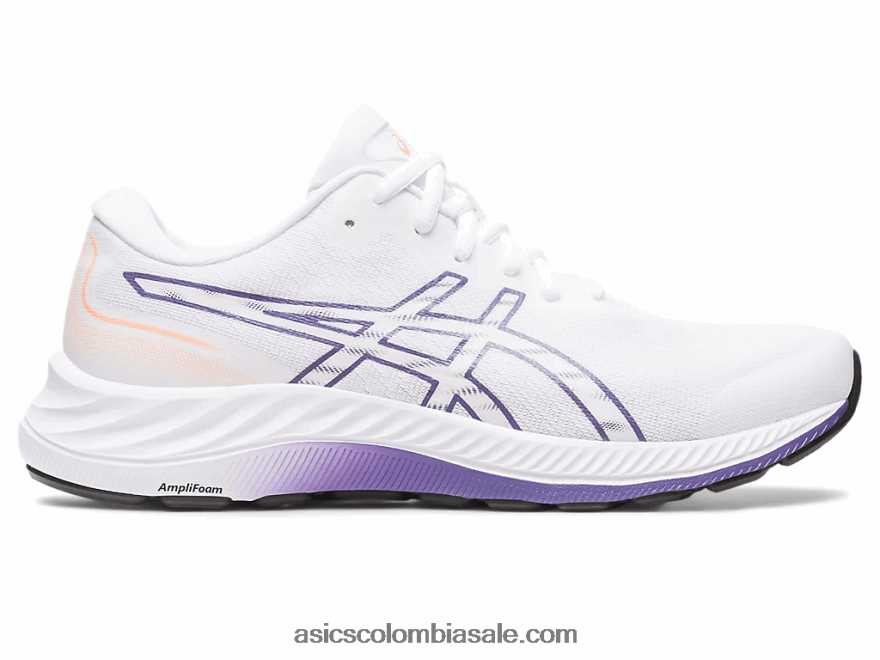 mujer Asics gel-excite 9 blanco/púrpura polvoriento 20X82N2392