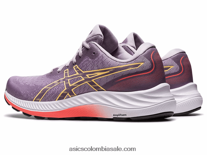 mujer Asics gel-excite 9 de ancho cuarzo violeta/naranja claro 20X82N2415