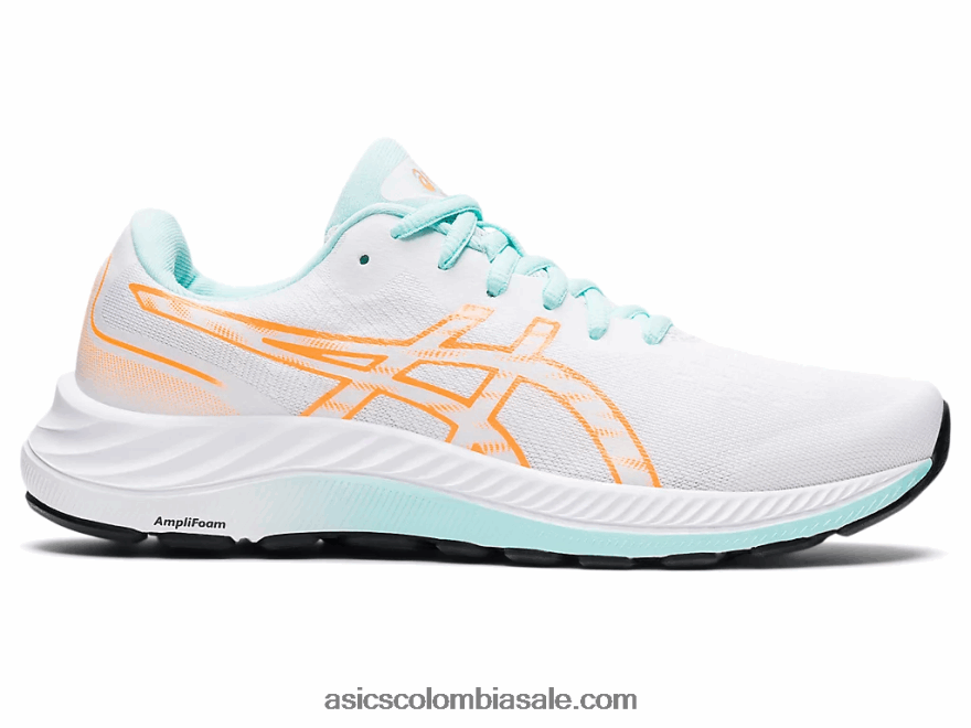mujer Asics gel-excite 9 pop blanco/naranja 20X82N3243