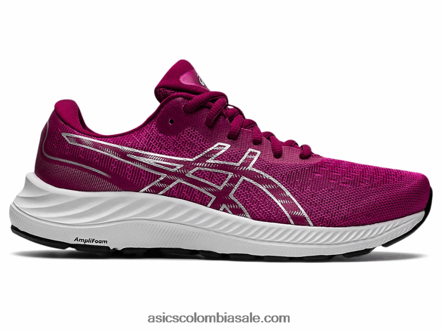 mujer Asics gel-excite 9 rojo fucsia/plata pura 20X82N3257