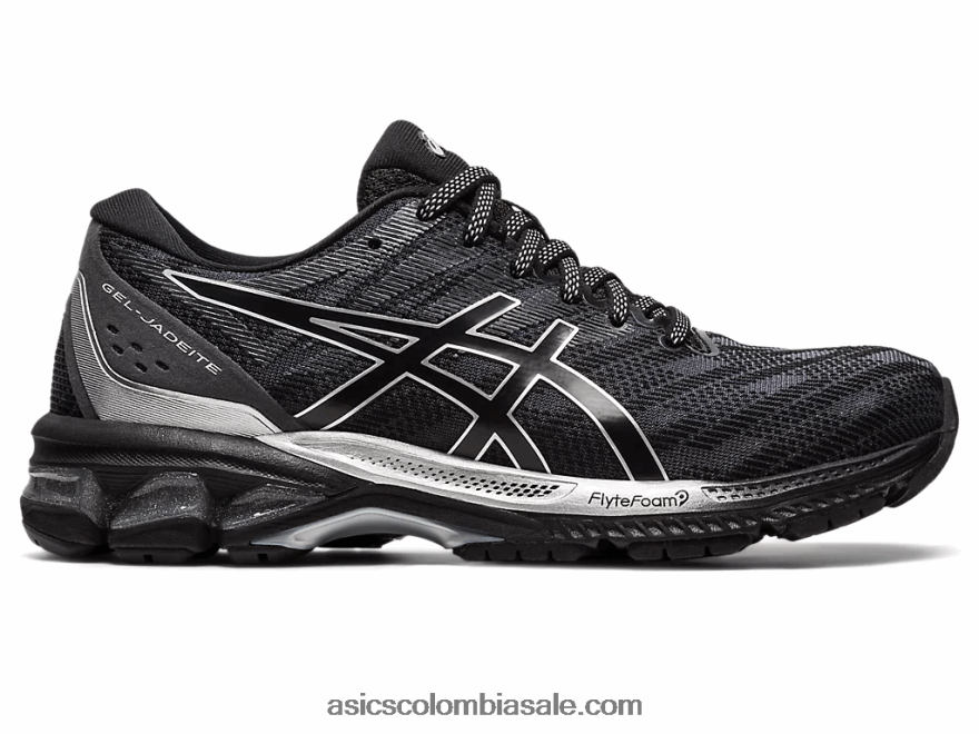 mujer Asics gel-jadeíta negro/plata pura 20X82N2396