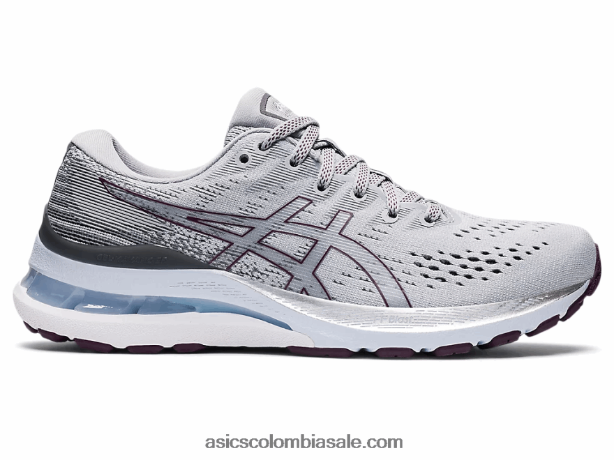 mujer Asics gel-kayano 28 ancho gris piedmont/ciruela oscuro 20X82N3583