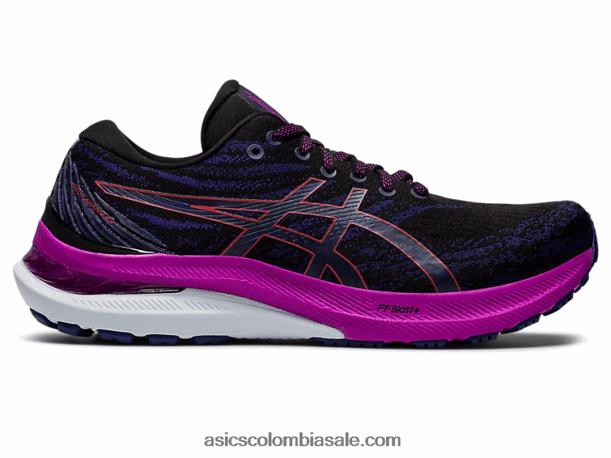 mujer Asics gel-kayano 29 ancho alerta negra/roja 20X82N3134
