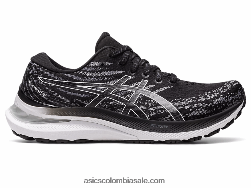 mujer Asics gel-kayano 29 estrecho blanco negro 20X82N2653