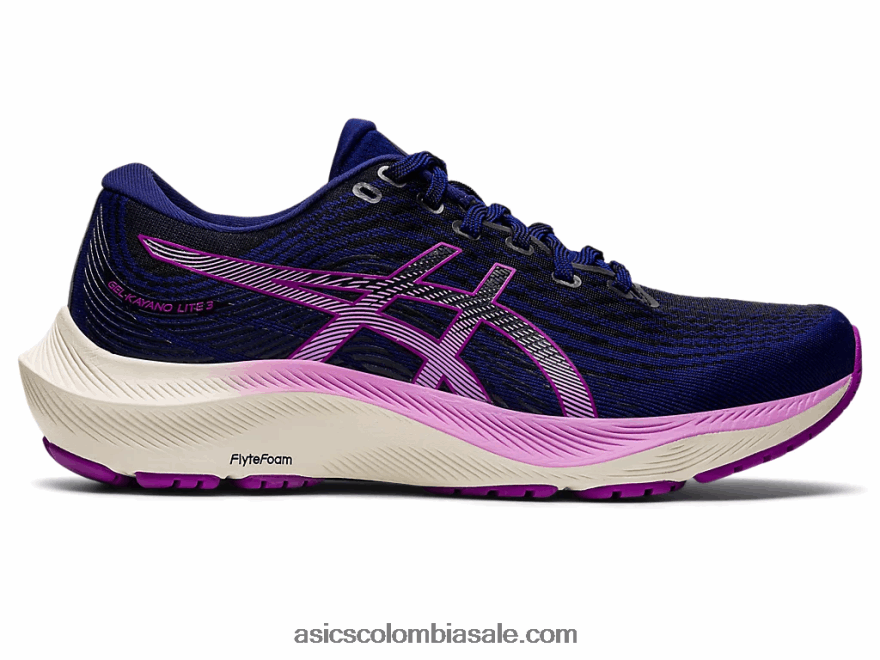 mujer Asics gel-kayano lite 3 buceo azul/orquídea 20X82N2760