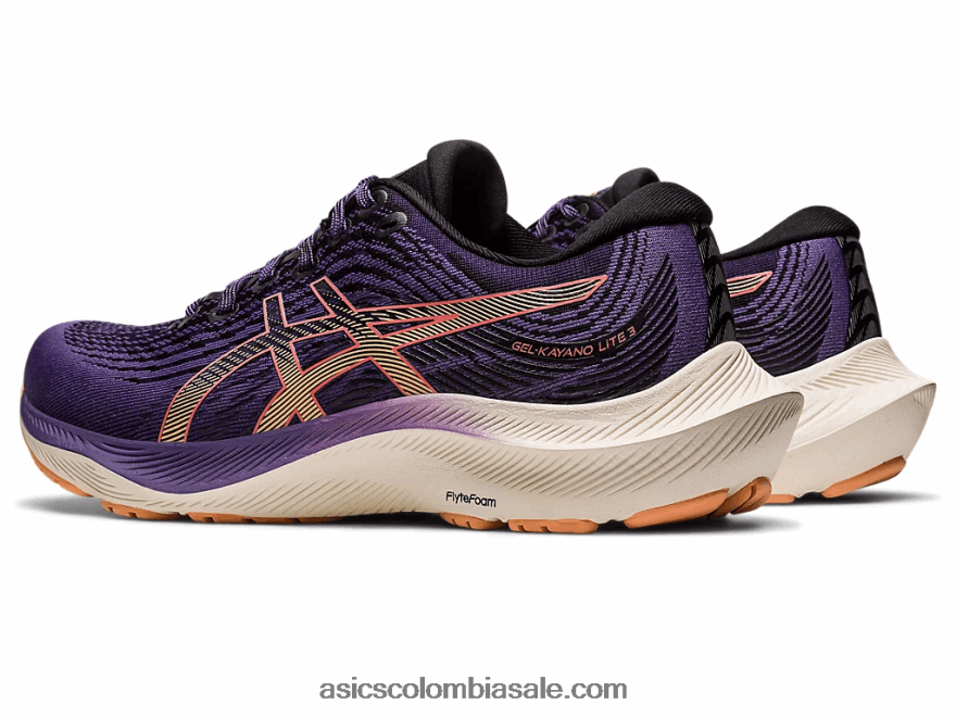 mujer Asics gel-kayano lite 3 púrpura polvoriento/duna de verano 20X82N2619