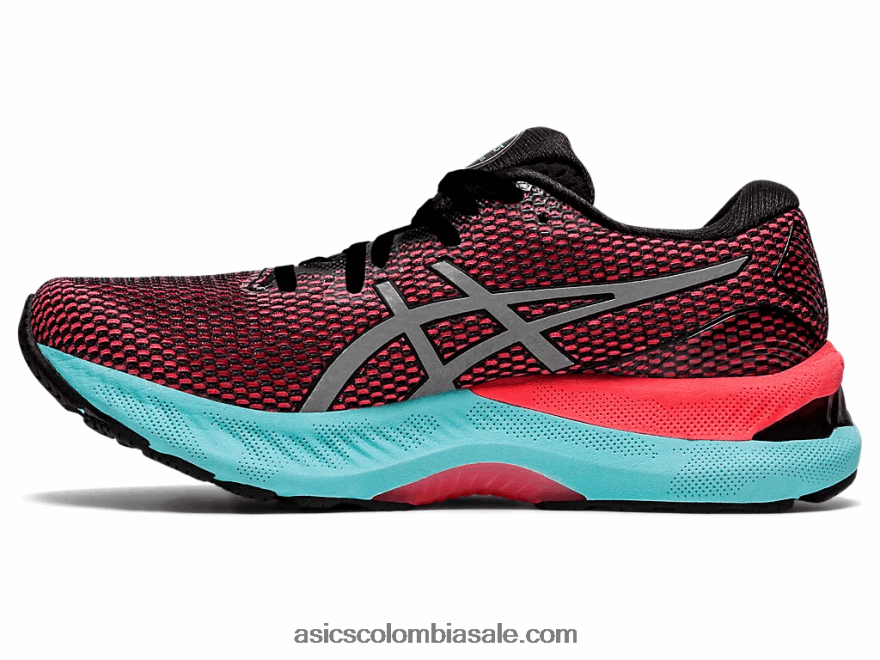 mujer Asics gel-nimbus 23 lite-espectáculo negro/plata pura 20X82N3743