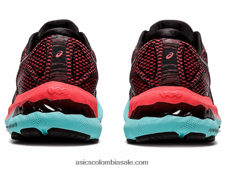 mujer Asics gel-nimbus 23 lite-espectáculo negro/plata pura 20X82N3743