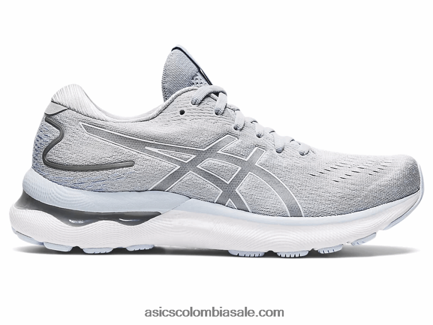 mujer Asics gel-nimbus 24 de ancho gris piedmont/blanco 20X82N2960