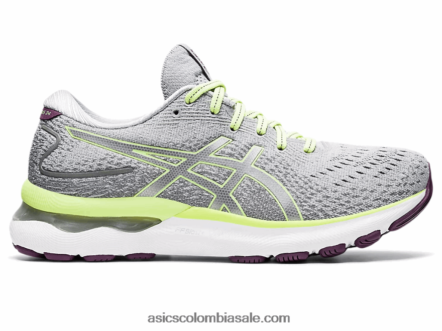 mujer Asics gel-nimbus 24 gris piedmont/verde lima 20X82N3549