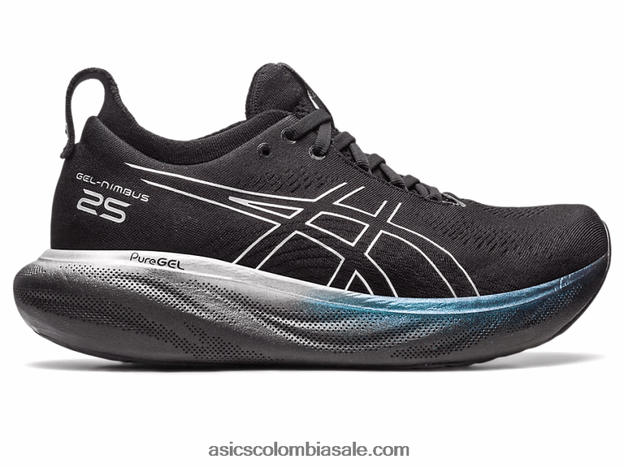 mujer Asics gel-nimbus 25 platino negro/plata pura 20X82N2379