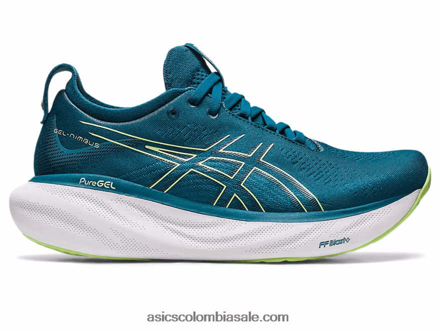 mujer Asics gel-nimbus 25 tinta verde azulado/verde lima 20X82N2259
