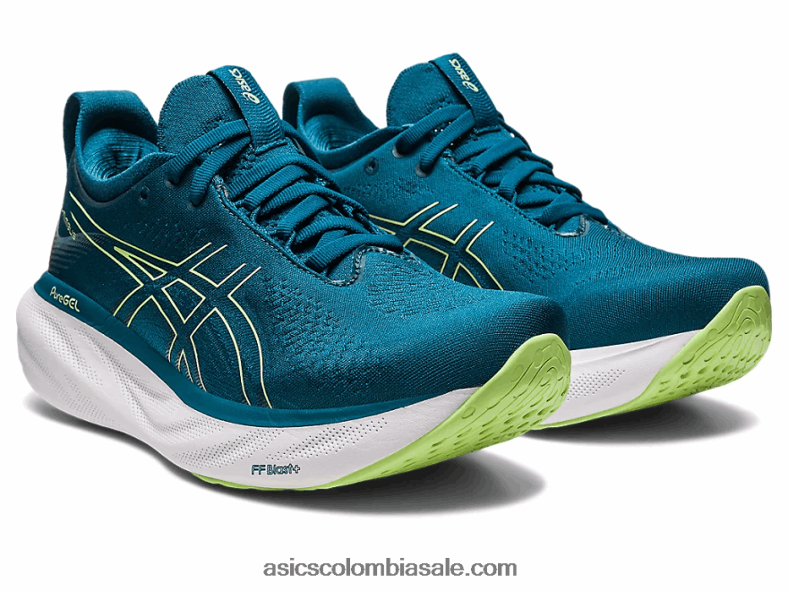 mujer Asics gel-nimbus 25 tinta verde azulado/verde lima 20X82N2259