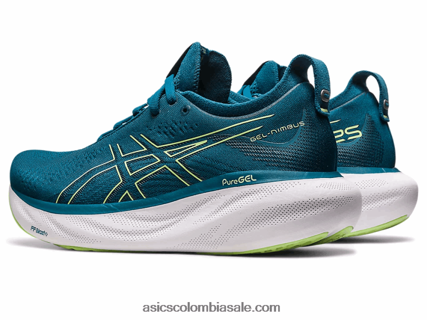 mujer Asics gel-nimbus 25 tinta verde azulado/verde lima 20X82N2259