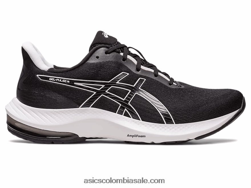 mujer Asics gel-pulse 14 de ancho blanco negro 20X82N2466