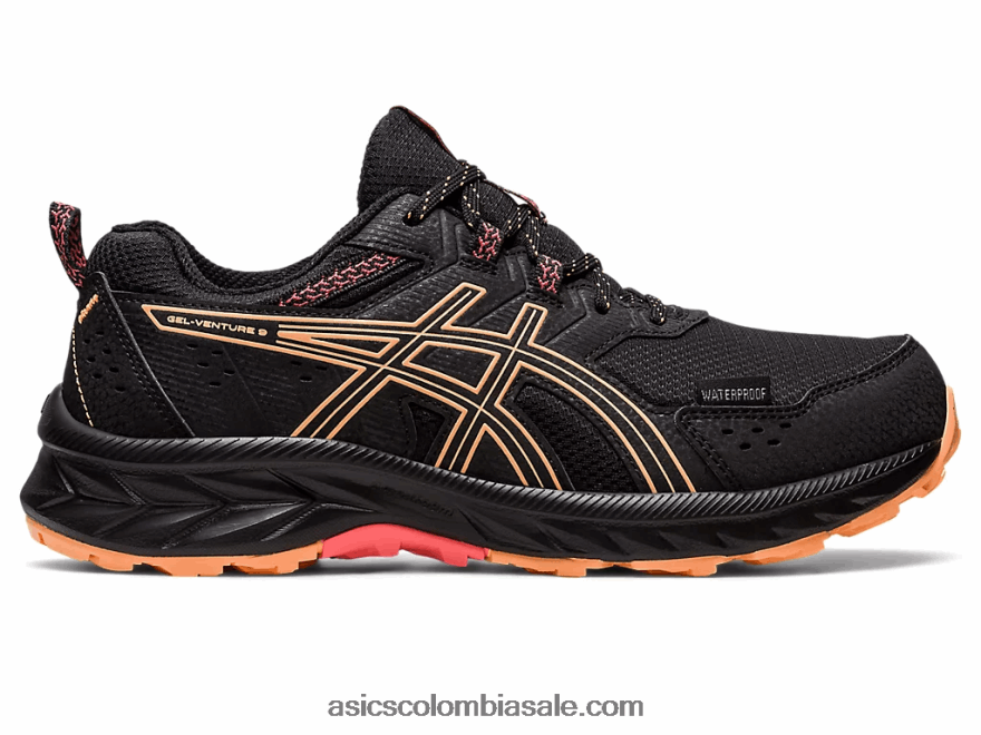 mujer Asics gel-ventura 9 impermeable duna negra/veraniega 20X82N2228
