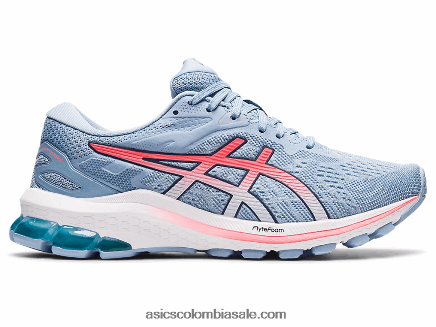 mujer Asics gt-1000 10 cielo suave/coral ardiente 20X82N3871