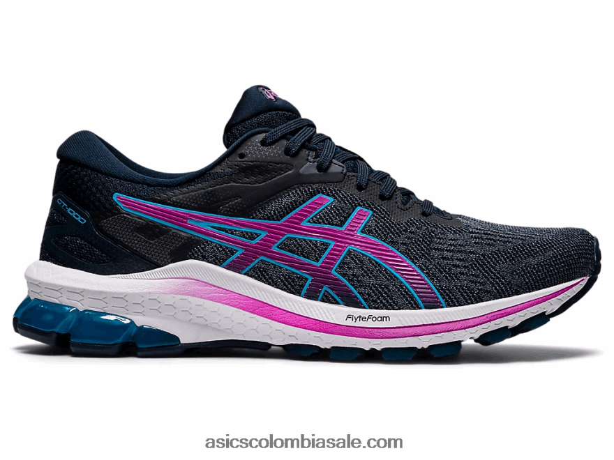 mujer Asics gt-1000 10 de ancho azul francés/uva digital 20X82N3999
