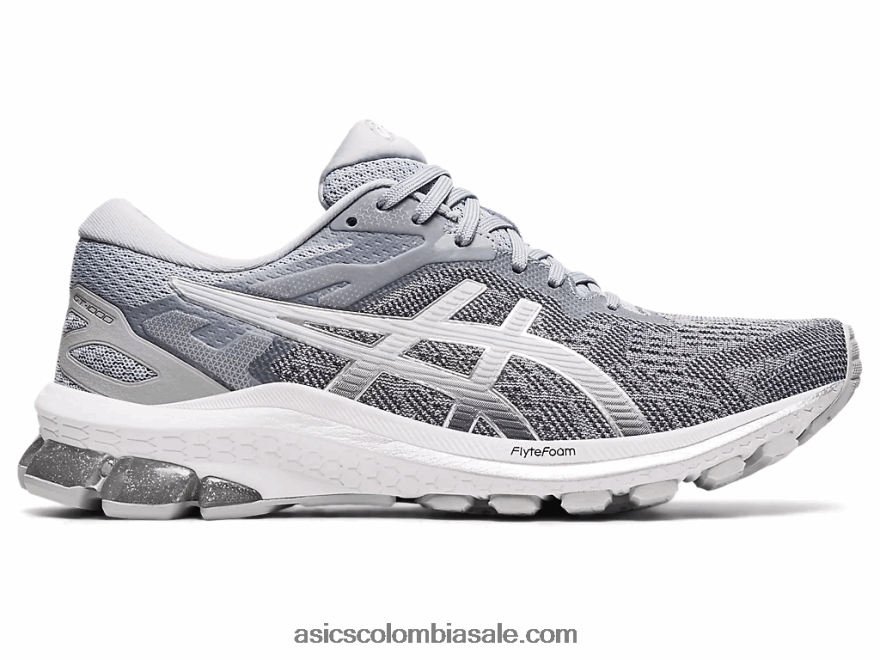 mujer Asics gt-1000 10 gris piedmont/plata pura 20X82N3988