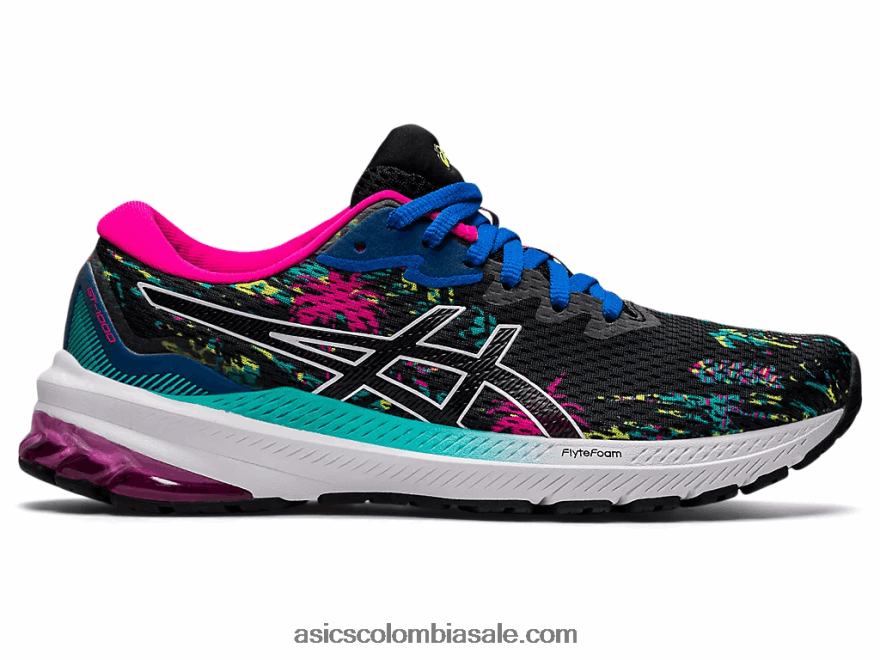 mujer Asics gt-1000 11 brillo negro/rosa 20X82N3204