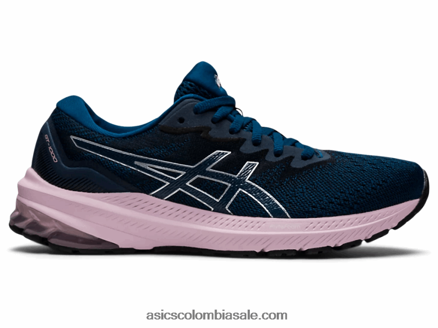 mujer Asics gt-1000 11 de ancho azul mako/rosa apenas 20X82N3223