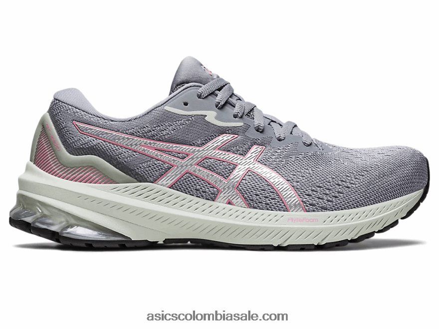 mujer Asics gt-1000 11 gris piedmont/plata pura 20X82N2276