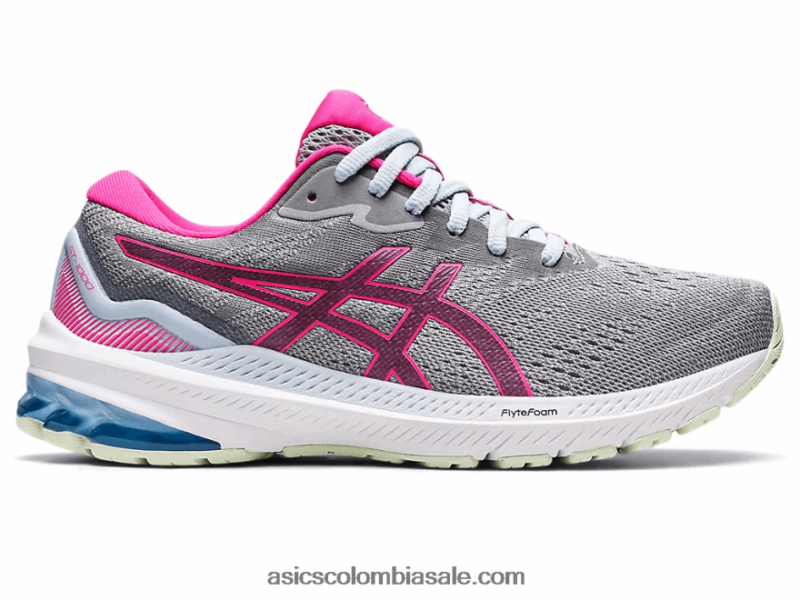 mujer Asics gt-1000 11 gris piedmont/rosa glo 20X82N2614