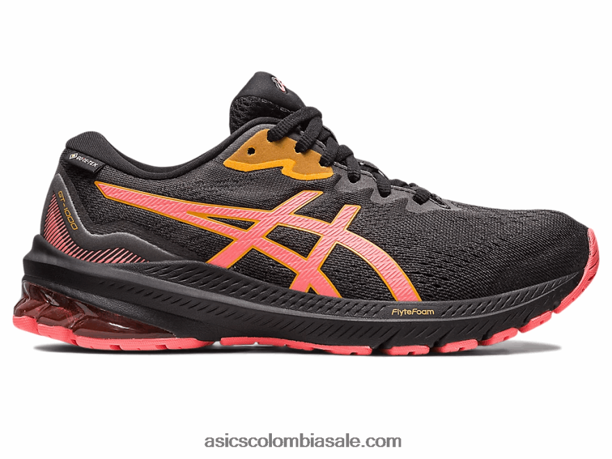 mujer Asics gt-1000 11 gtx negro/papaya 20X82N2478