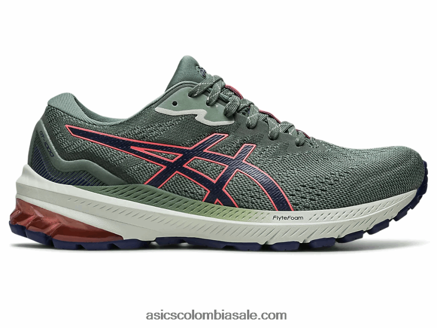 mujer Asics gt-1000 11 tr baño en la naturaleza baño de naturaleza/papaya 20X82N2438