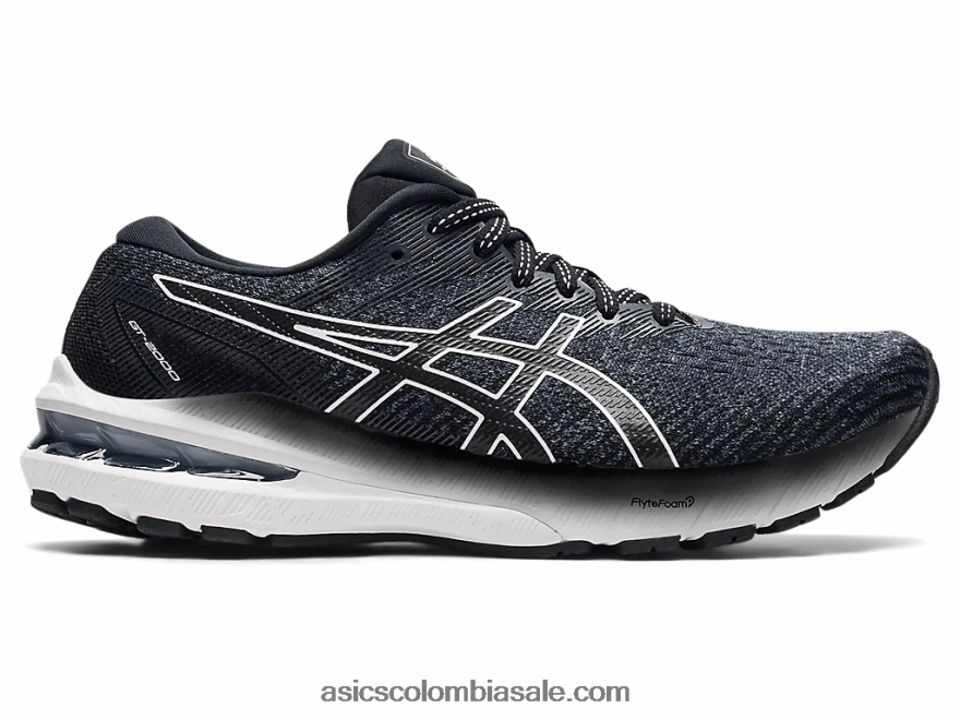 mujer Asics gt-2000 10 blanco negro 20X82N3683