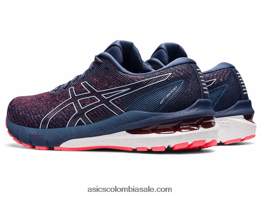 mujer Asics gt-2000 10 coral resplandeciente/azul trueno 20X82N3691