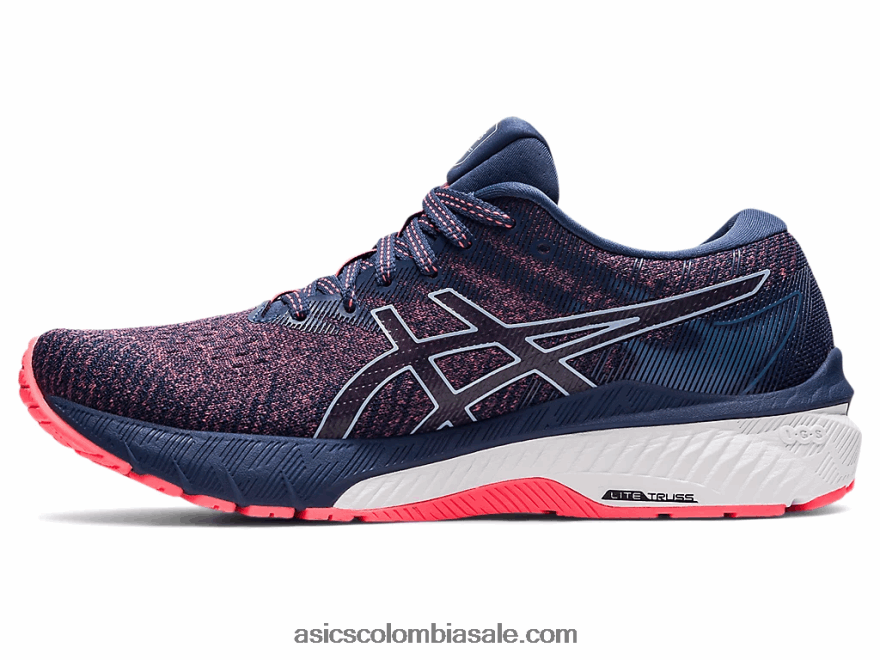 mujer Asics gt-2000 10 coral resplandeciente/azul trueno 20X82N3691
