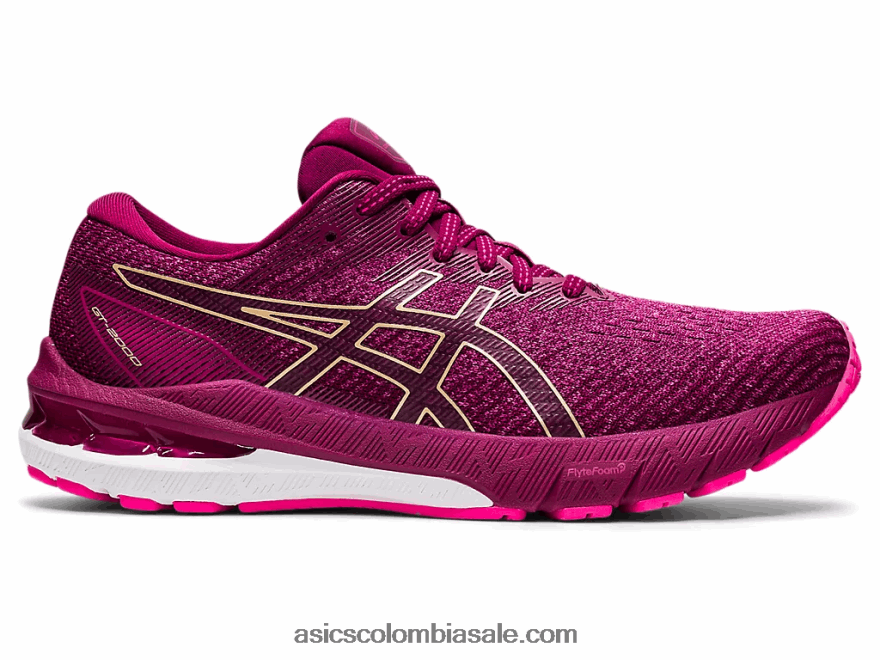 mujer Asics gt-2000 10 rosa brillante/champán 20X82N3442