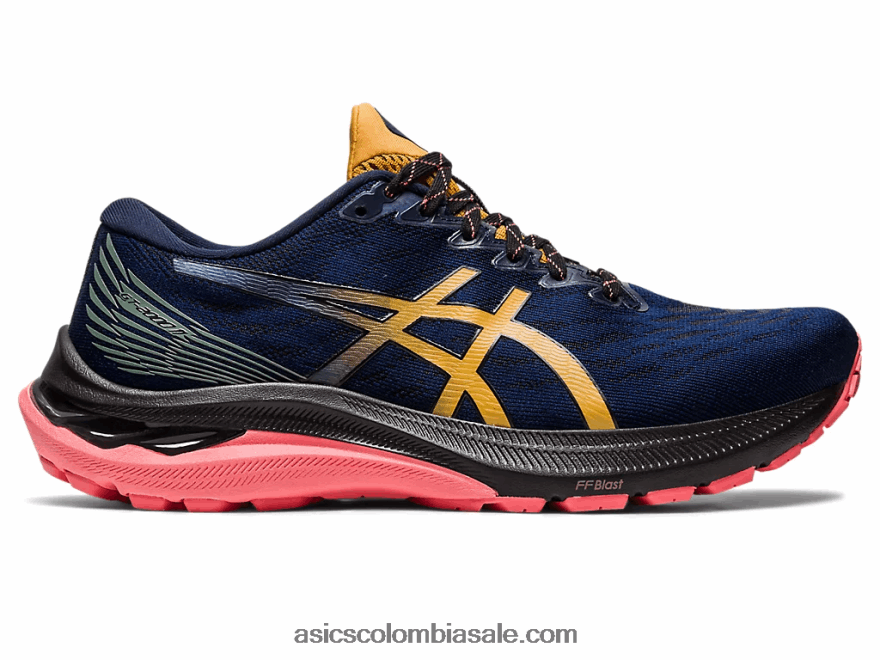 mujer Asics gt-2000 11 tr amplio baño en la naturaleza baño de naturaleza/papaya 20X82N2413