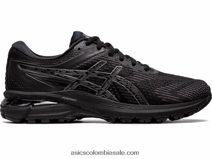 mujer Asics gt-2000 8 de ancho negro 20X82N4197