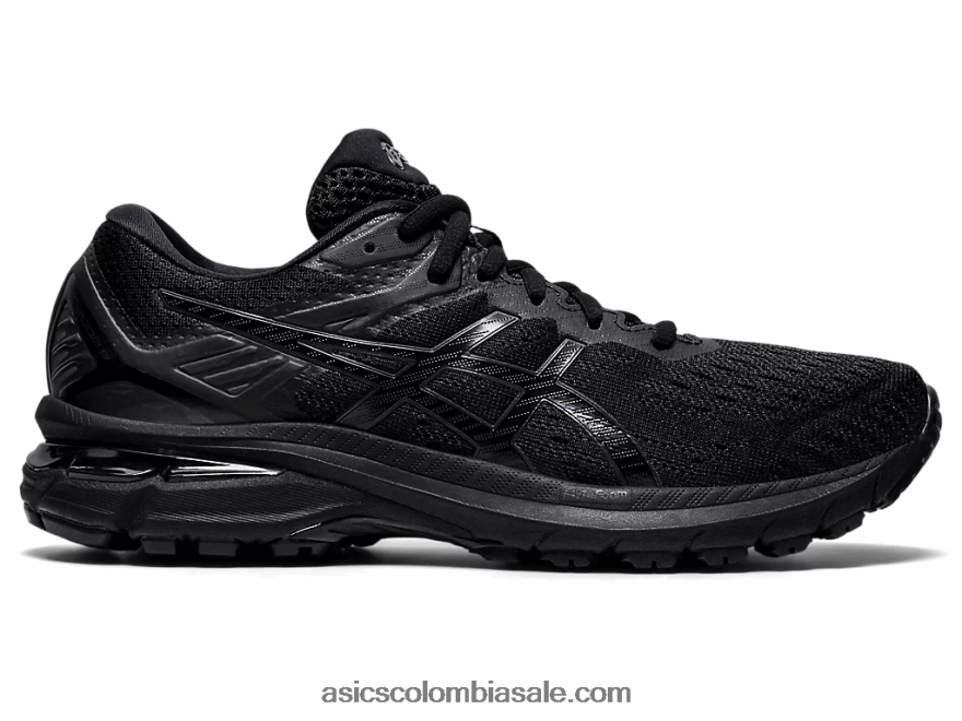mujer Asics gt-2000 9 de ancho negro 20X82N4119