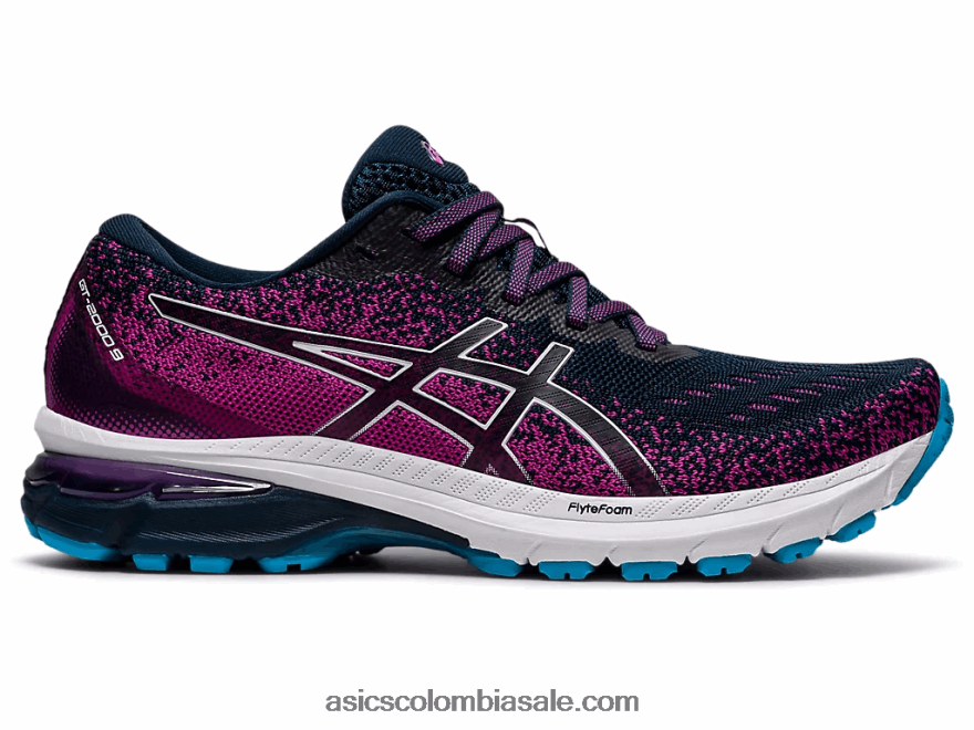 mujer Asics gt-2000 9 de punto azul francés/blanco 20X82N3737