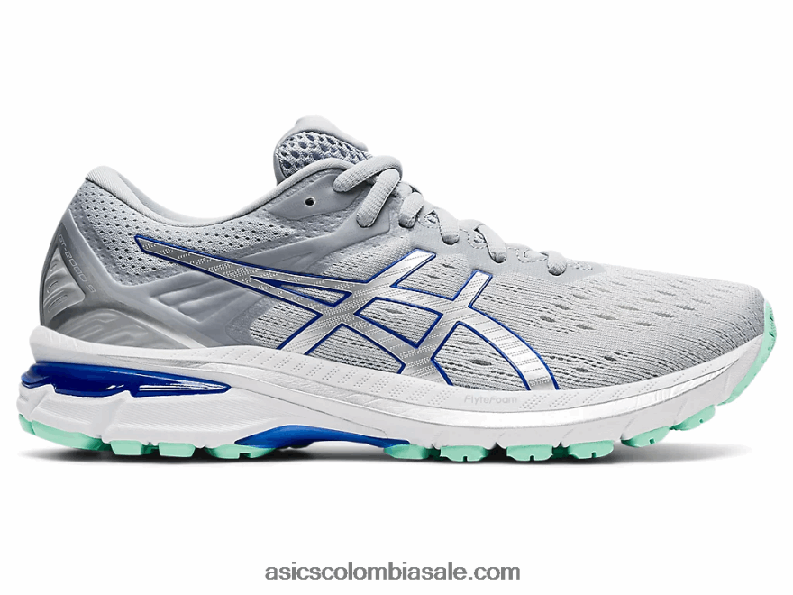 mujer Asics gt-2000 9 gris piedmont/plata pura 20X82N3850
