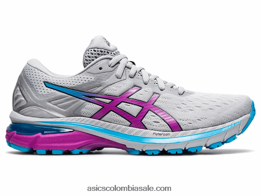 mujer Asics gt-2000 9 gris piedmont/uva digital 20X82N3913