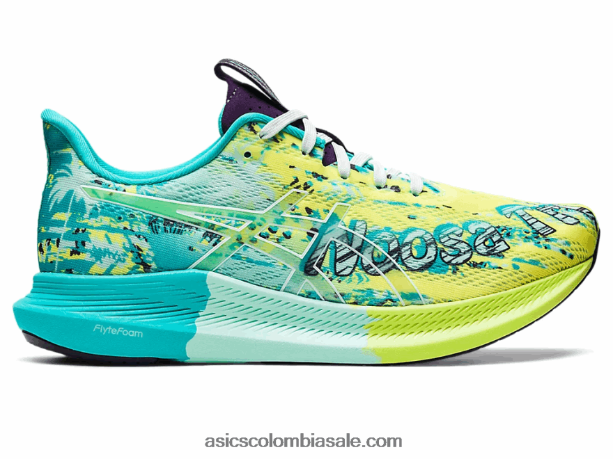 mujer Asics noosa tri 14 amarillo seguridad/mar calmante 20X82N3118