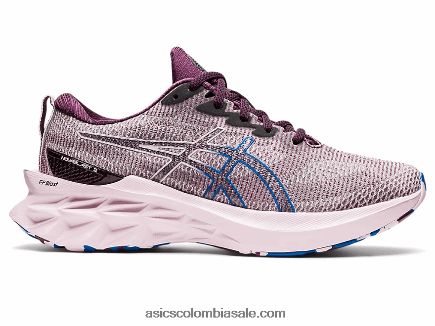 mujer Asics novablast 2 le ciruela profunda/rosa apenas 20X82N3527