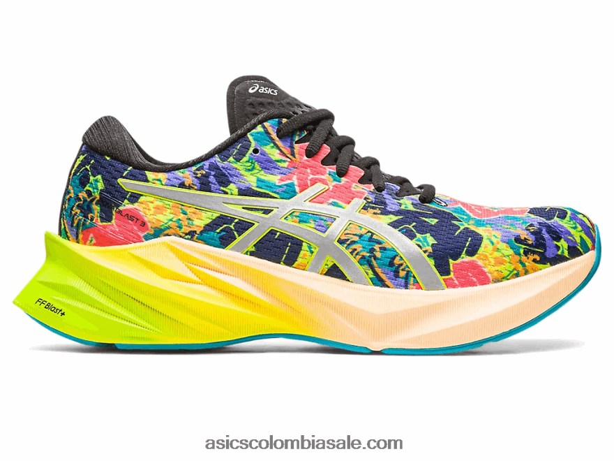 mujer Asics novablast 3 lite-show ralladura de lima/espectáculo ligero 20X82N2256