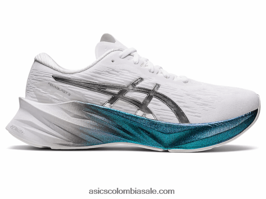 mujer Asics novablast 3 platino blanco/plata pura 20X82N2897