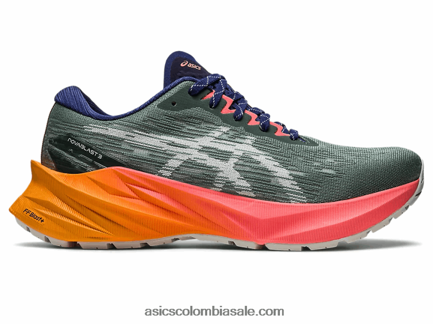 mujer Asics novablast 3tr baño de naturaleza/papaya 20X82N2485