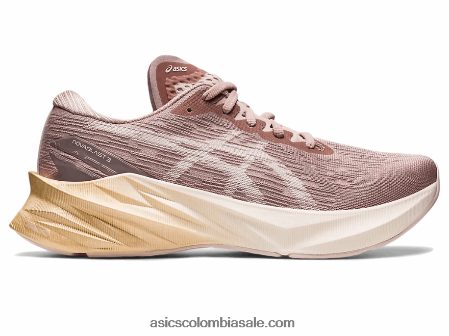mujer Asics novablasto 3 leonado/beige mineral 20X82N2428