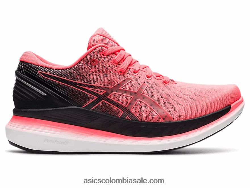 mujer Asics paseo en planeador 2 coral resplandeciente/negro 20X82N3783