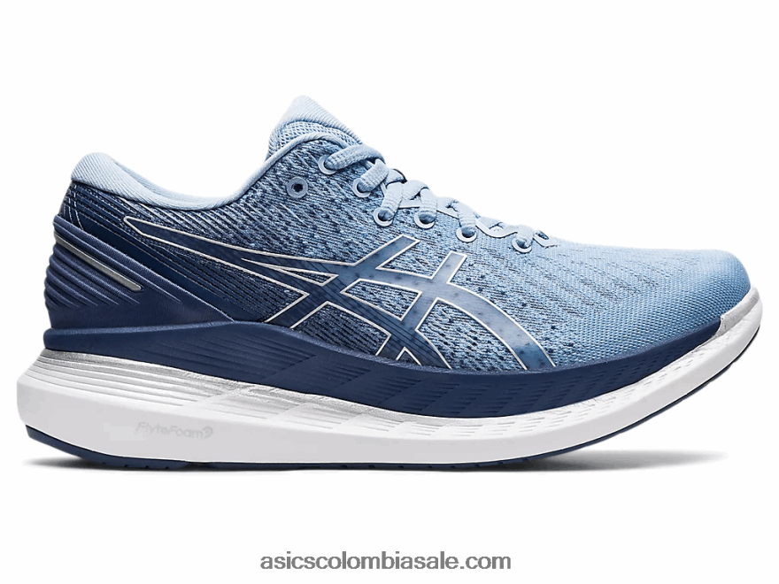 mujer Asics paseo en planeador 2 neblina/trueno azul 20X82N3822